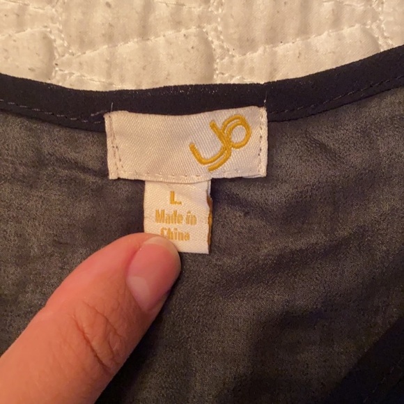 Sheer Black Cover Up with Embroidered Details - Picture 6 of 6